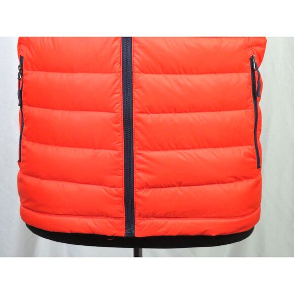 Men's Southern Tide Zip-Up 90% Down Orange Puffer Vest Jacket Medium - Picture 3 of 7